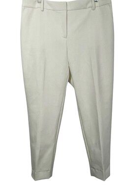 Talbots Womens Hampshire Ankle Pants Ivory Sz 16P NEW Office Career Work